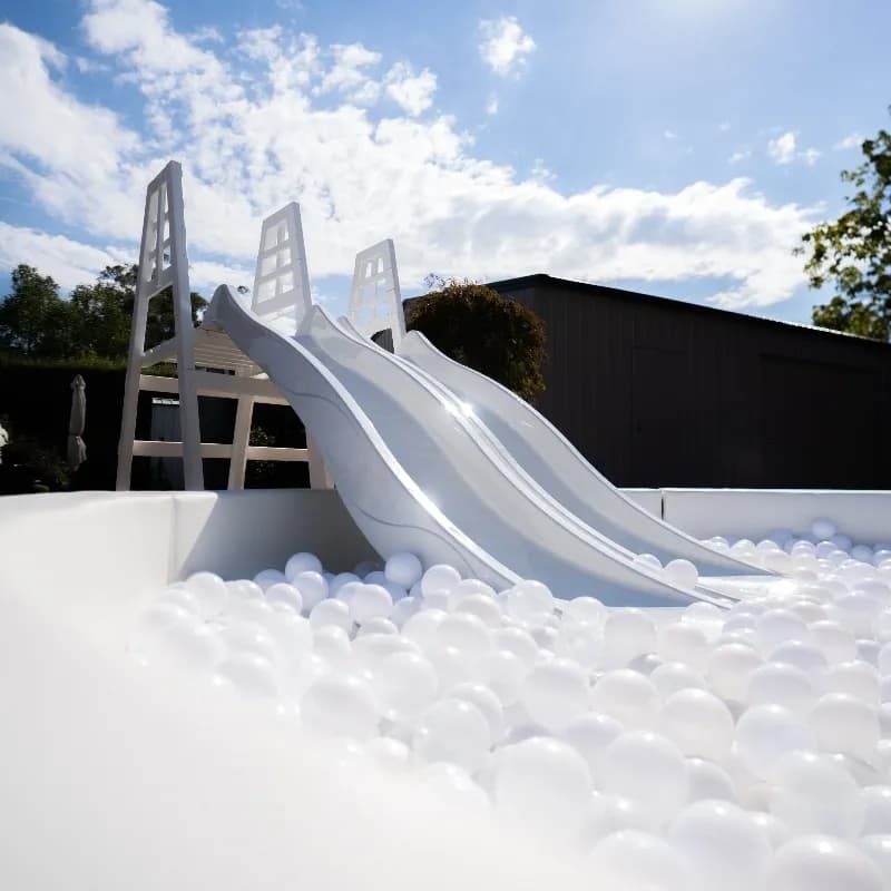 Double Long Slide Ball Pit