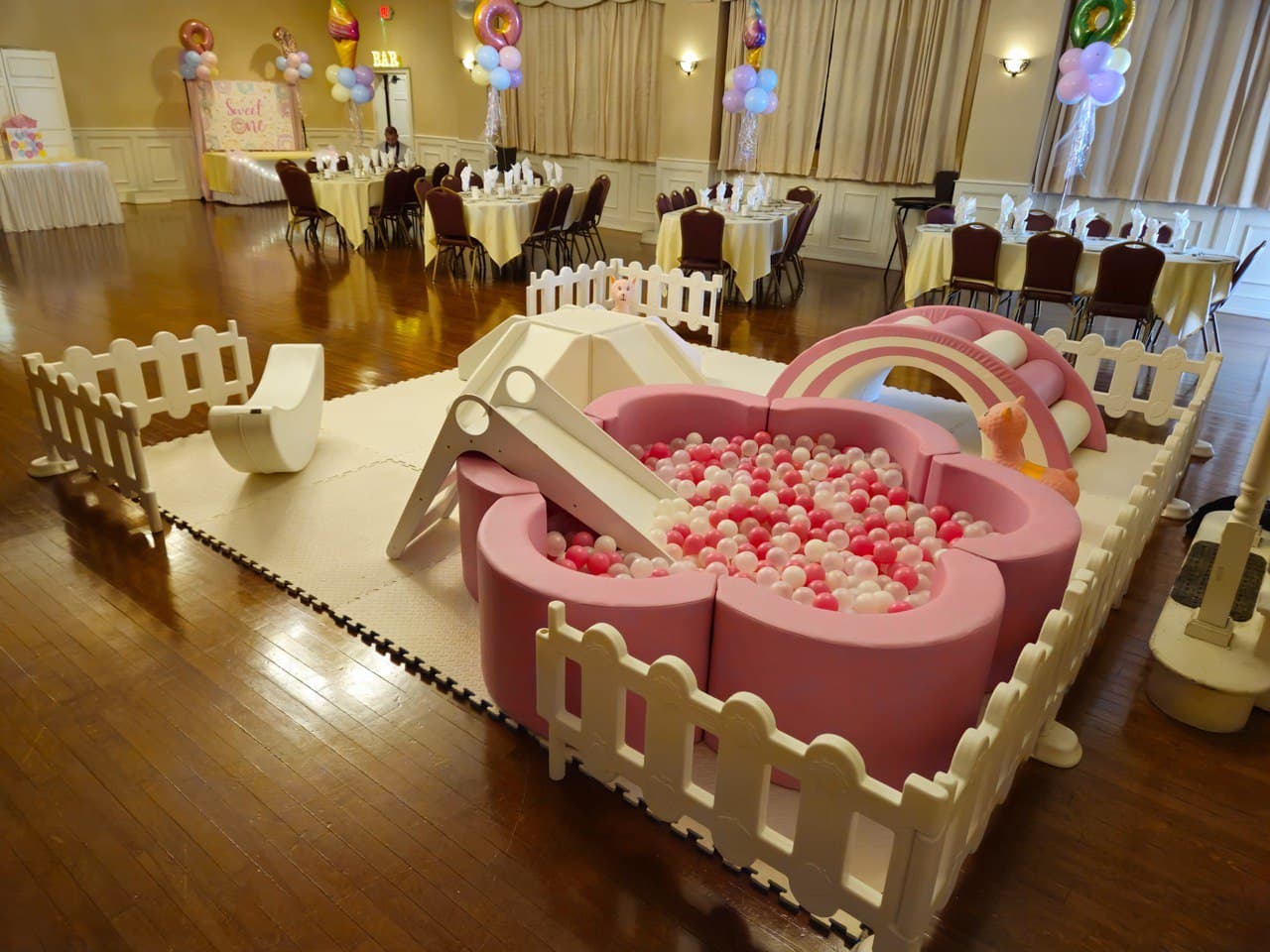 Ball pit setup 12