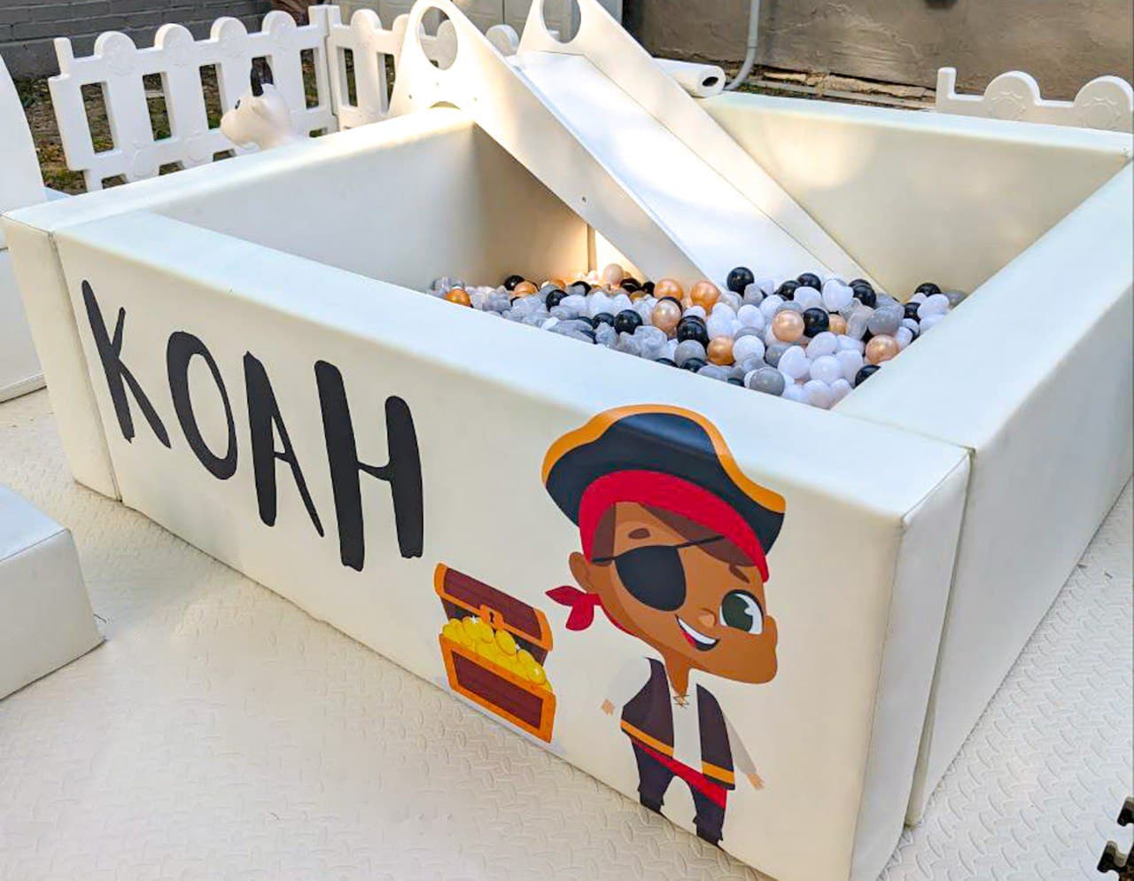 Ball pit setup 7
