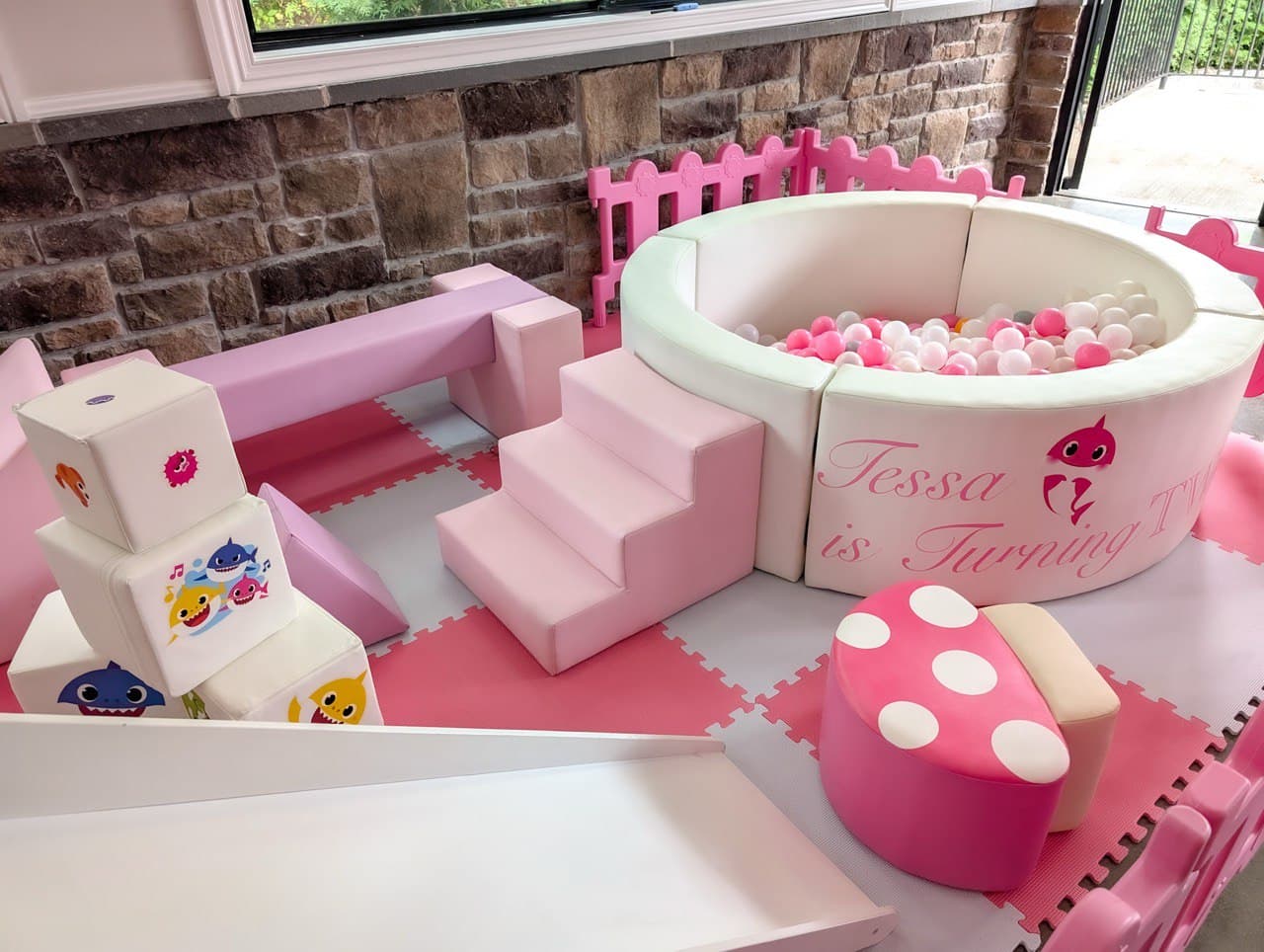 Ball pit setup 8